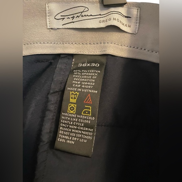 Greg Norman golf athletic pants navy blue. 38x30 - Picture 3 of 4